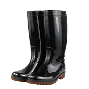 金橡雨鞋男款防水防滑雨靴厨房牛筋水鞋胶鞋耐磨男士灯塔靴子鞋靴