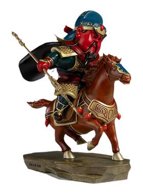 铜师傅关羽张飞Q版桌面铜摆件