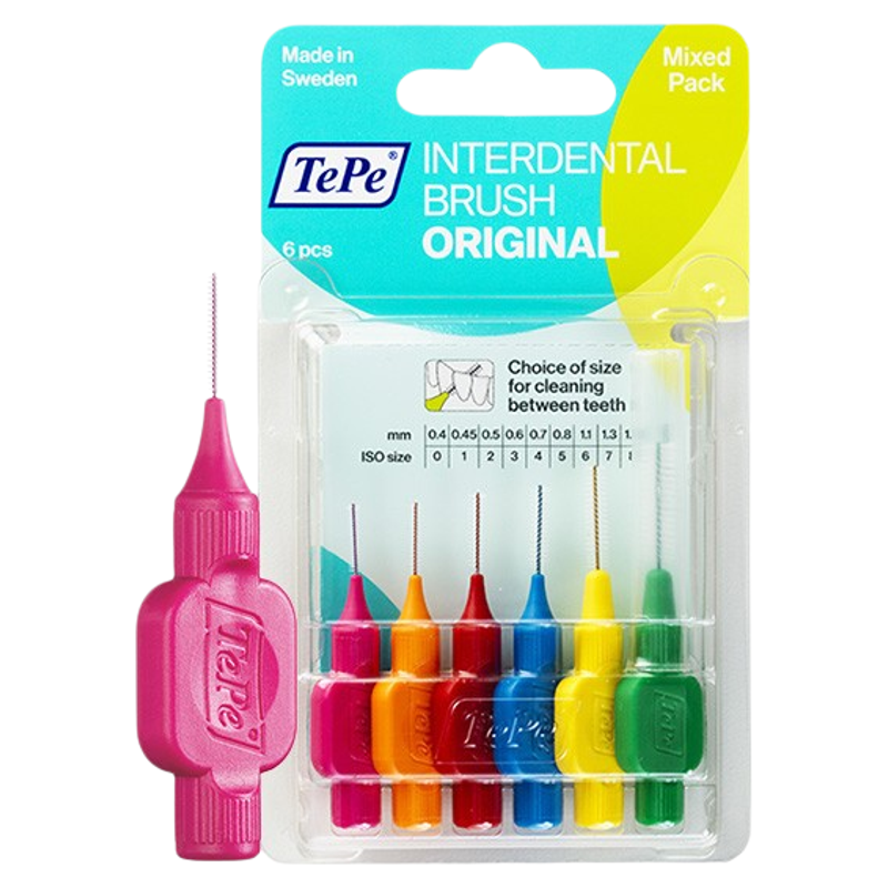 TePe i型牙间软毛牙缝刷成人/儿童牙线棒齿间清洁刷正畸牙刷