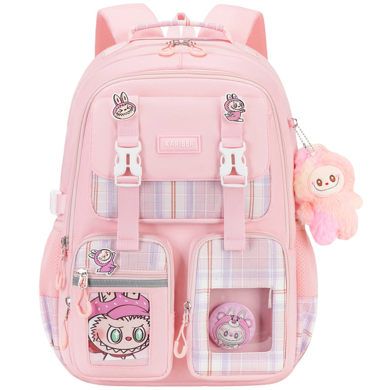 新款小学生书包女生减负护脊