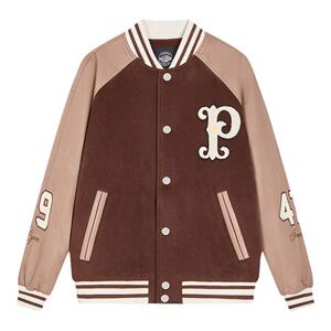 PALLADIUM帕拉丁明星同款宽松棒球服字母刺绣男女短棉服
