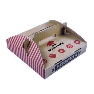 9/10/12寸手提式瓦楞披萨盒比萨盒批萨盒匹萨打包盒西点烘焙盒