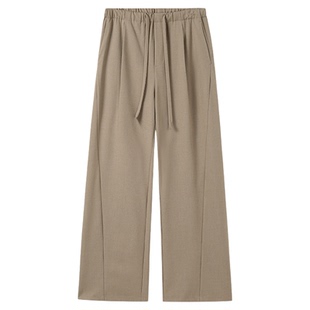 WHIMNOTION 25AW「极简老钱神裤」弧形破骨立体剪裁羊毛混纺西裤