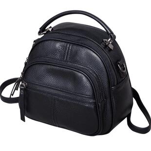 迷你双肩包女士2026新款真皮小背包上班通勤轻便包手提单肩两用包