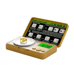 高精度黄金珠宝电子秤精准0.001g克称毫克家用小型首饰药粉克数称