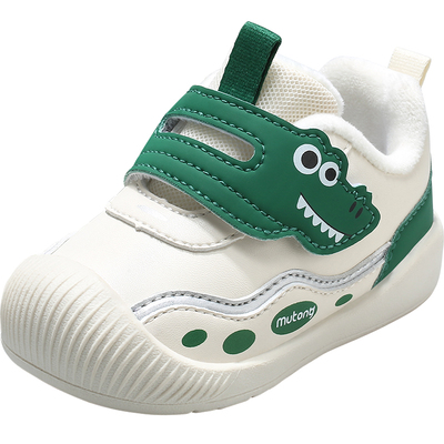 牧童软底婴儿步前鞋萌趣小鳄鱼鞋