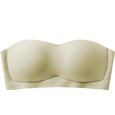 橙之色半杯可拆卸肩带文胸