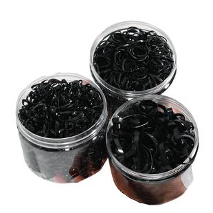 加厚一次性橡皮筋女黑色扎头发头绳不伤发高弹力发圈儿童头饰发绳