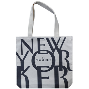 纽约客杂志NEWYORKER女单肩帆布包全棉环保袋通勤收纳大包可定制