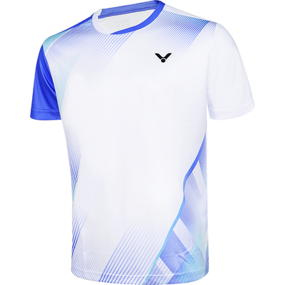 VICTOR威克多胜利羽毛球服男女中性款针织运动休闲短袖T恤T-59110