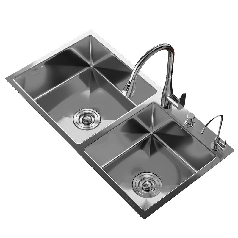 【官方正品】SUS304大双水槽