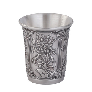 手工银酒杯999纯银酒壶套装一二两小白酒杯酒盅云南雪花纯银酒具