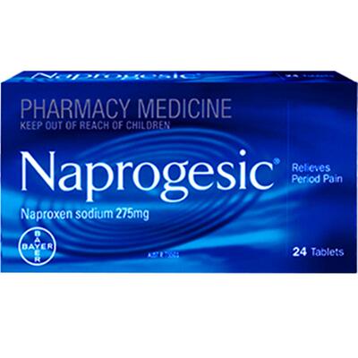 拜耳Naprogesic痛经小蓝片萘普生经期舒缓生理期姨妈痛药进口原研