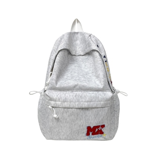 原创自制美式刺绣字母高中大学生背包简约百搭大容量休闲双肩书包