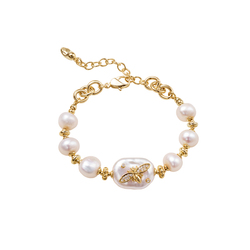 安铂洛利巴洛克珍珠手链