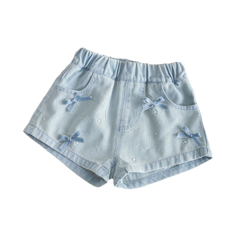 女童牛仔短裤热裤休闲裤夏新款