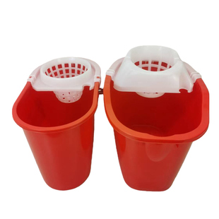 洛民珠江牌地拖桶拖把桶手动挤压水桶地拖桶罩地漏塑加厚料清洁桶