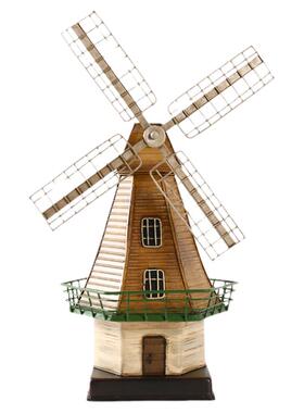 荷兰风车复古风咖啡厅酒吧摆件