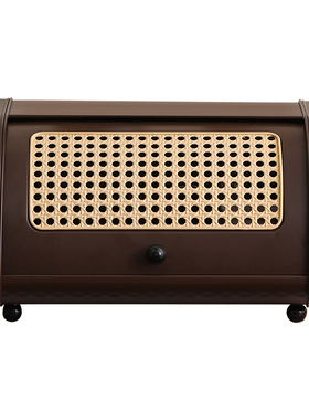 玄关装饰摆件钥匙收纳藤编盒