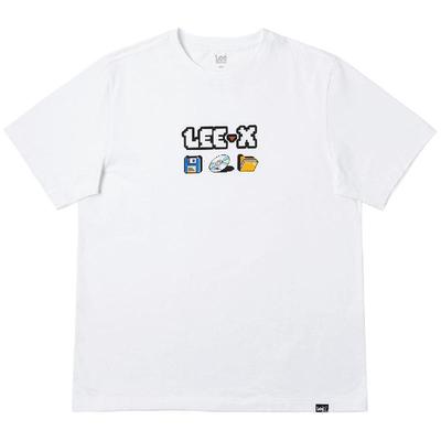 Lee25春夏新品舒适版圆领Logo印花男女同款短袖T恤潮LUT0098414LE