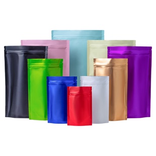 哑光铝箔袋自立袋彩色镀铝包装袋自封袋茶叶零食封口袋可定制logo
