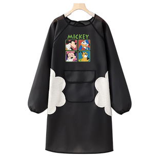 长袖围裙防水防油做饭罩衣新款冬季女家用厨房定制logo印字工作服