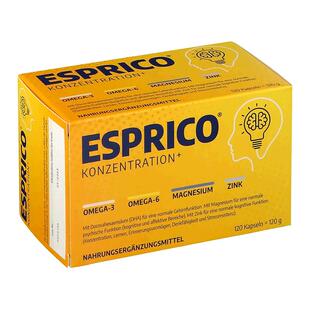 欧洲直邮Esprico儿童深海鱼油软胶囊omega-3益脑DHA不饱和脂肪酸