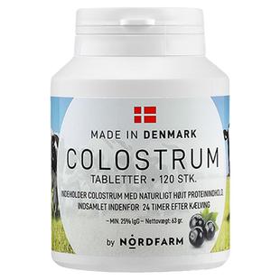 丹麦牛初乳片奶片COLOSTRUM诺德农场加钙咀嚼片 增强防护力120粒