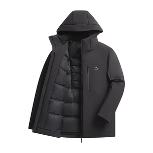 杉杉短款羽绒服男士2025冬季新款派克鸭绒加厚连帽夹克外套防寒服