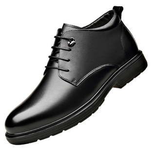 富贵鸟男鞋2025新款冬季真皮羊毛黑色高帮皮鞋男加绒保暖棉鞋短靴