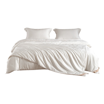 贡丝蚕丝被100桑蚕丝被子官方旗舰店正品子母被二合一结婚喜被冬