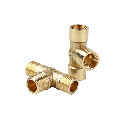 全铜加厚三通内外丝接头G1/4