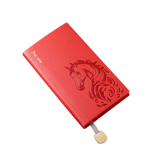 文创艺2026年新款马年笔记本本子高颜值精致高级A6日记本小随身商务高档记事本工作会议记录本定制可印logo