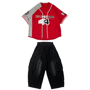 哈尼酷街舞儿童潮服酷帅嘻哈炸街女孩套装hiphop童装街舞服装男童