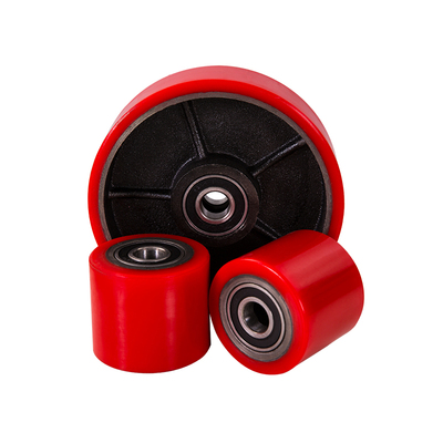 诺佳手动叉车尼龙聚氨酯PU轮耐用