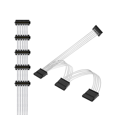 机械固态硬盘一拖三镀银加长线