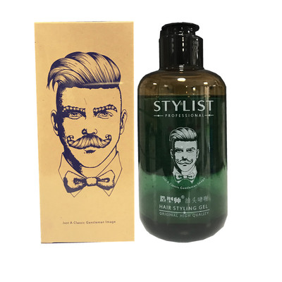 造型师男士啫喱膏发蜡复古油头