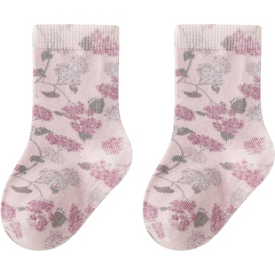 【商场同款】英氏婴儿袜子四季男童女童7A抗菌裸感无痕儿童短袜