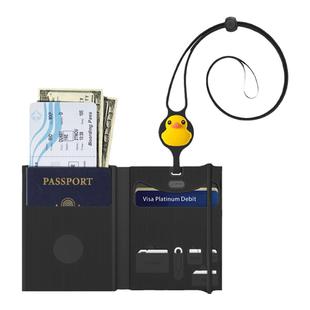 Bone旅行护照夹挂绳多功能证件套卡包机票护照保护套随身包防盗包