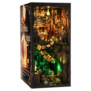 魔法之家diy小屋书立手工拼装积木木质3d立体模型生日礼物原创