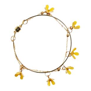 月令桂花配饰 热缩花汉服饰品全套古风璎珞手链耳环简约日常原创