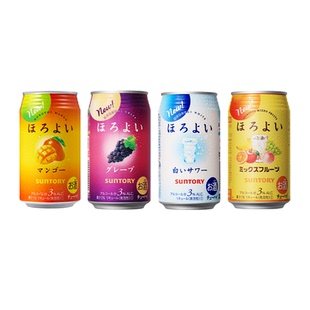 【天猫U先】三得利和乐怡缤纷预调鸡尾酒4罐 低度预调鸡尾酒350ml