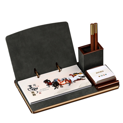 周历2026年简约商务台历定制广告