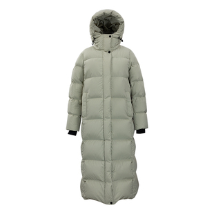 高端400g三千营95鸭绒极寒羽绒服长款过膝女冬季外套修身显瘦加厚