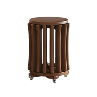 北极树实木凳子家用叠放圆凳叠叠凳折叠凳边几收纳餐凳四合一板凳