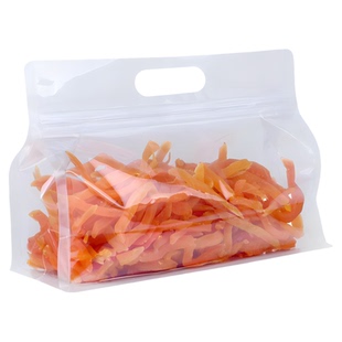 透明八边封自封袋茶叶密封袋子早餐干果零食品手提收纳自立包装袋