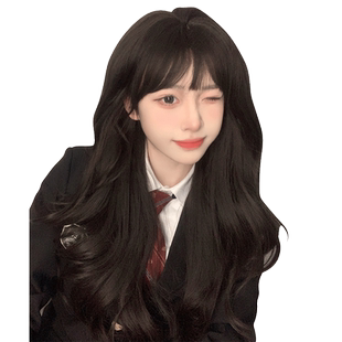 一口喵假发女日常长发lolita新款甜美自然逼真网红jk全头套式假发
