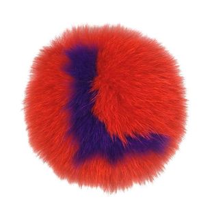 超大字母狐狸毛毛球挂件包包挂饰小怪兽皮草饰品钥匙扣毛绒配饰女