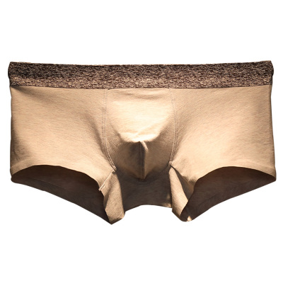 3条装纯棉男士平角内裤简约时尚