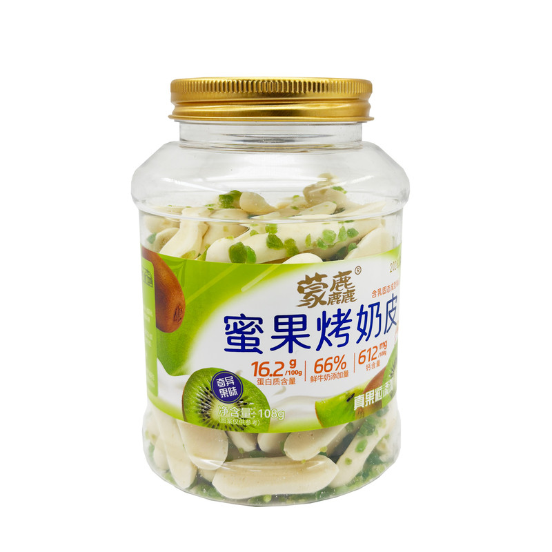 蒙麤内蒙烤奶皮脆片奶酪条罐装